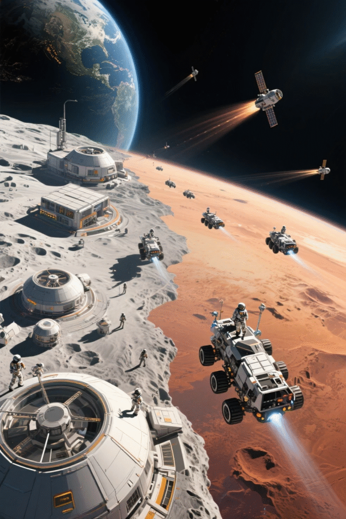 "2025 is a pivotal year for space exploration—NASA’s Artemis II, SpaceX’s Mars plans, and moon colonization. Discover the latest missions, key players, and what’s next in the global space race."
